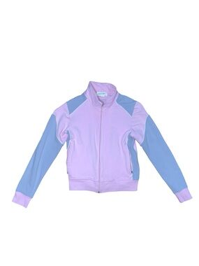 ADAMO Vintage Y2K Full Zip Track Jacket Stand Collar Long Sleeve Athletic